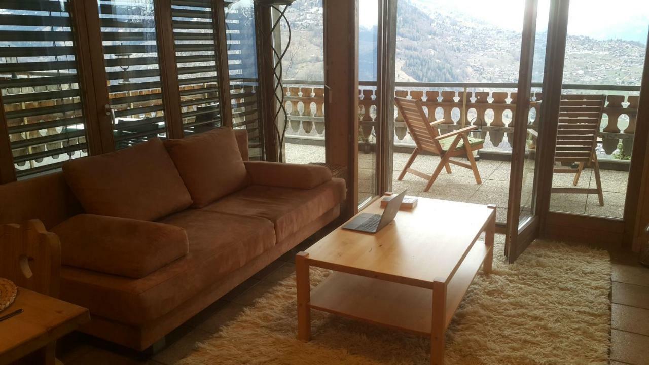 Appartement D'Une Chambre Avec Vue Imprenable - Veysonnaz Ngoại thất bức ảnh